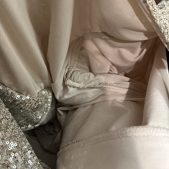 H&M sequined silver long sleeve skort romper - Picture 10 of 11